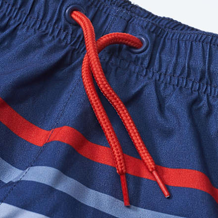 Badehose mit Ringeln, blau & rot, Gr. 122/128 PUSBLU