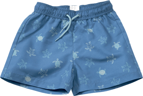 Badehose mit Schildkröten-Muster, blau, Gr. 122/128 PUSBLU