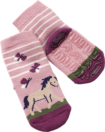 Stoppersocken mit Einhorn-Motiv, rosa, Gr. 21/22 ALANA
