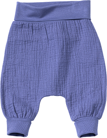 Hose aus Musselin mit Mitwachsfunktion, blau, Gr. 68 ALANA