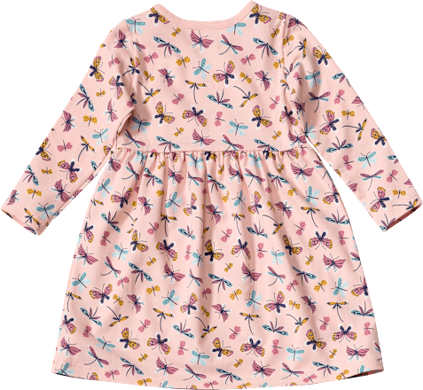 Kleid Pro Climate mit Schmetterling-Muster, rosa, Gr. 110 ALANA
