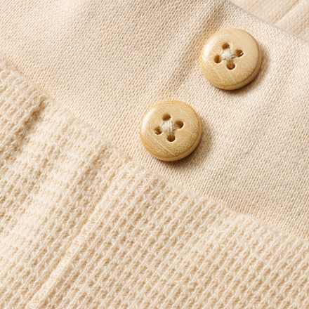 Hose in Waffel-Struktur, beige, Gr. 74 ALANA