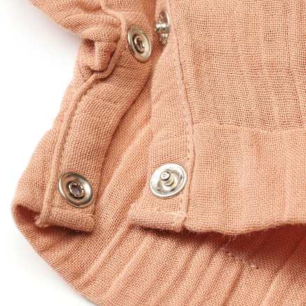 Latzhose aus Musselin, rosa, Gr. 74 ALANA