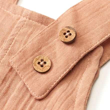 Latzhose aus Musselin, rosa, Gr. 74 ALANA