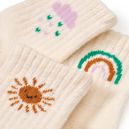 Socken in Ripp-Struktur, beige, Gr. 15/16 ALANA