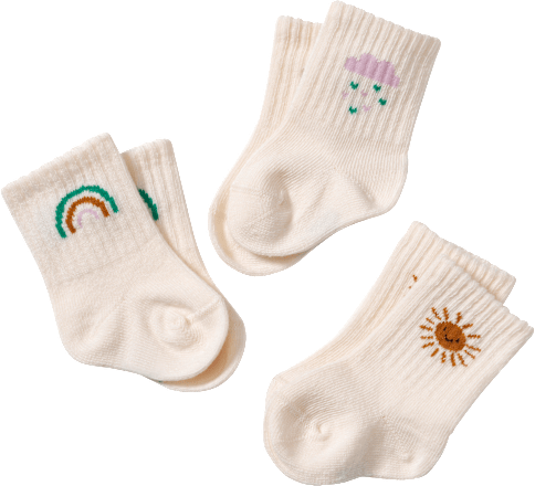Socken in Ripp-Struktur, beige, Gr. 15/16 ALANA