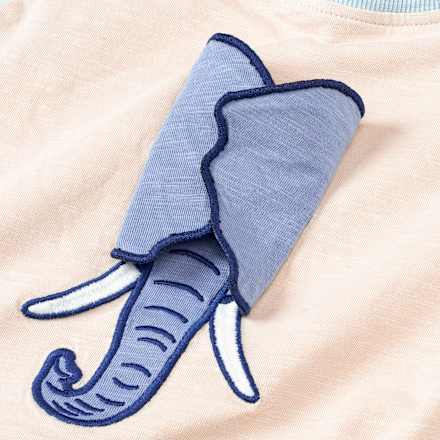 T-Shirt mit Elefanten-Motiv, beige, Gr. 104 ALANA