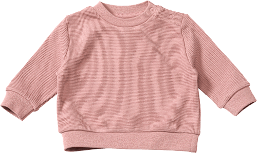 Langarmshirt in Waffel-Struktur, rosa, Gr. 74 ALANA