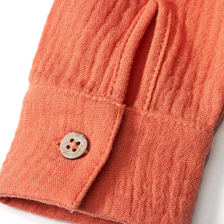 Hemd mit Brusttasche aus Musselin, orange, Gr. 98 ALANA