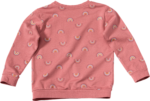 Sweatshirt mit Regenbogen-Muster, rosa, Gr. 110 ALANA