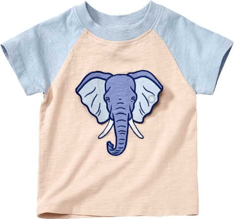T-Shirt mit Elefanten-Motiv, beige, Gr. 104 ALANA