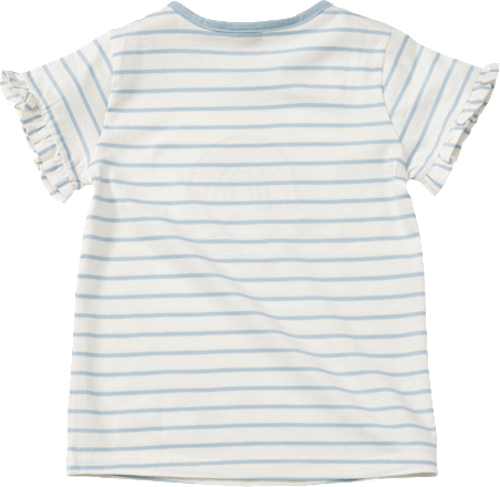 T-Shirt mit Regenbogen-Motiv, blau & weiß, Gr. 104 ALANA