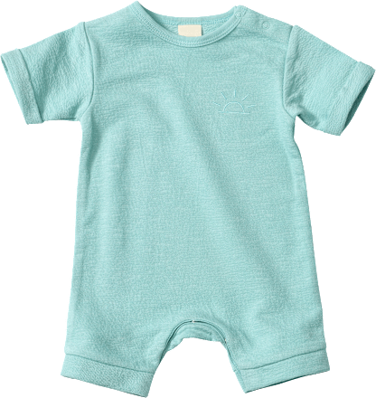 Strampler aus Frottee, grün, Gr. 68 ALANA