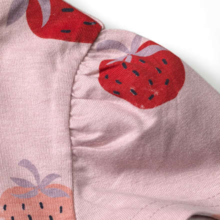 T-Shirt mit Erdbeeren-Muster, rosa, Gr. 92 ALANA