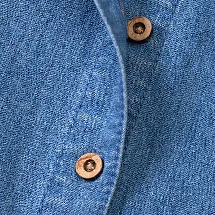 Strampler aus Jeansstoff, blau, Gr. 80 ALANA
