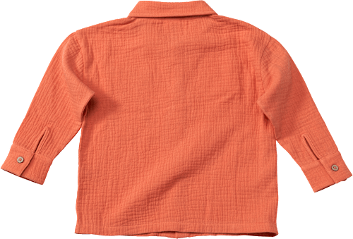 Hemd mit Brusttasche aus Musselin, orange, Gr. 104 ALANA