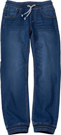 Jeans mit Gummibund & Kordel, blau, Gr. 122 ALANA