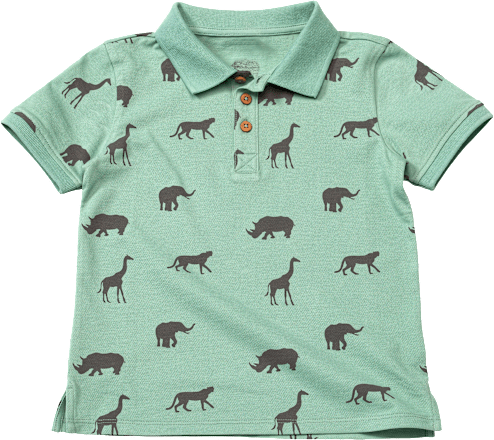 T-Shirt mit Tier-Muster, grün, Gr. 140 ALANA