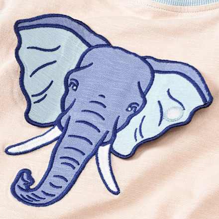 T-Shirt mit Elefanten-Motiv, beige, Gr. 104 ALANA