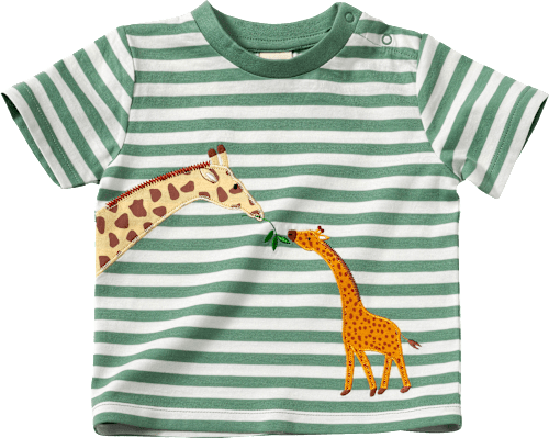 T-Shirt mit Giraffen-Motiv, grün, Gr. 80 ALANA