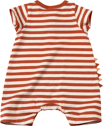 Strampler mit Dino-Applikation, orange, Gr. 56 ALANA