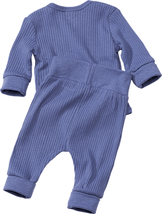 Set mit Langarmshirt & Hose mit Mitwachsfunktion, blau, Gr. 56 ALANA