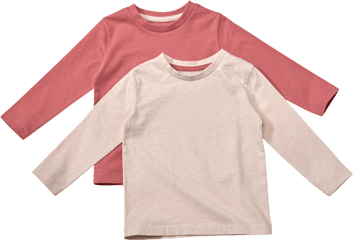 Langarmshirts, rosa + beige, Gr. 122 ALANA