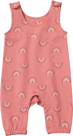 Strampler mit Regenbogen-Muster, rosa, Gr. 74 ALANA