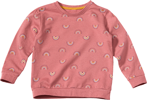Sweatshirt mit Regenbogen-Muster, rosa, Gr. 110 ALANA