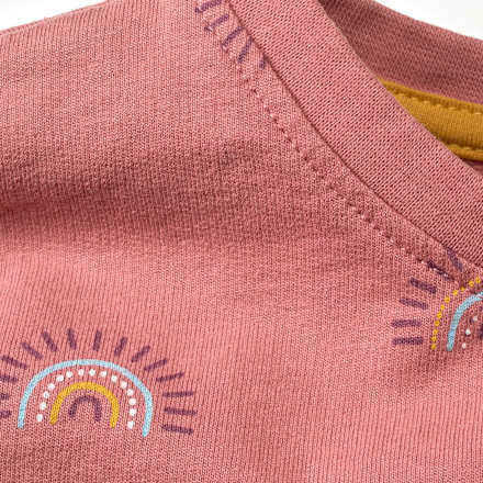 Sweatshirt mit Regenbogen-Muster, rosa, Gr. 110 ALANA