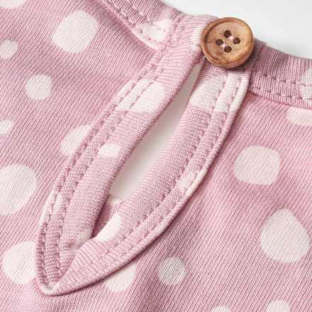 Overall mit Punkten, rosé, Gr. 116 ALANA