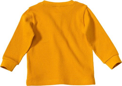 Langarmshirt mit Waffel-Struktur, gelb, Gr. 128 ALANA