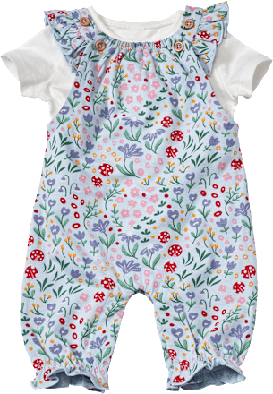 Set mit T-Shirt und Strampler, bunt, Gr. 62 ALANA