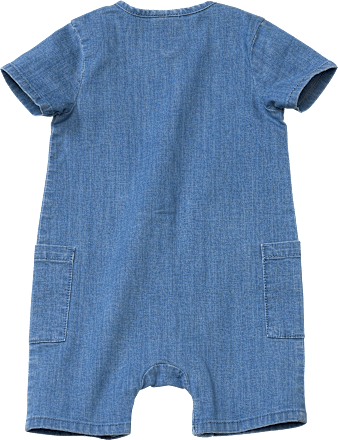 Strampler aus Jeansstoff, blau, Gr. 80 ALANA