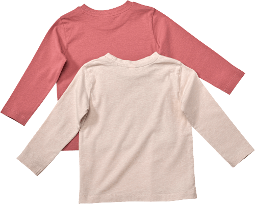 Langarmshirts, rosa + beige, Gr. 122 ALANA
