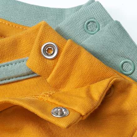 T-Shirts, grün + gelb, Gr. 140 ALANA