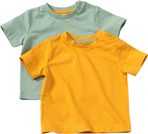 T-Shirts, grün + gelb, Gr. 140 ALANA