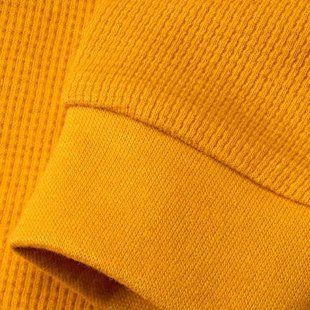 Langarmshirt mit Waffel-Struktur, gelb, Gr. 128 ALANA