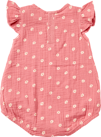 Body Kurzarm aus Musselin, rosa, Gr. 74/80 ALANA