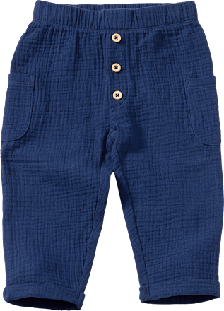Hose aus Musselin, blau, Gr. 74 ALANA