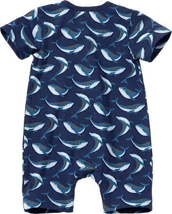 Schlafanzug Pro Climate mit Wal-Muster, blau, Gr. 62/68 ALANA