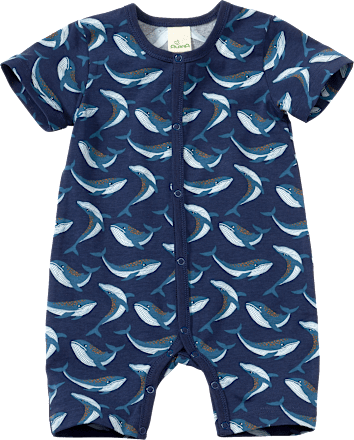 Schlafanzug Pro Climate mit Wal-Muster, blau, Gr. 62/68 ALANA