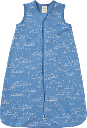 Schlafsack 1 TOG mit Regenbogen-Muster, blau, 90 cm ALANA