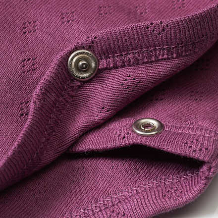 Wickelbody mit Rüschen, lila, Gr. 50/56 ALANA