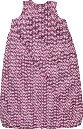 Schlafsack 1,5 TOG, mit Web-Muster, lila, 80 cm ALANA