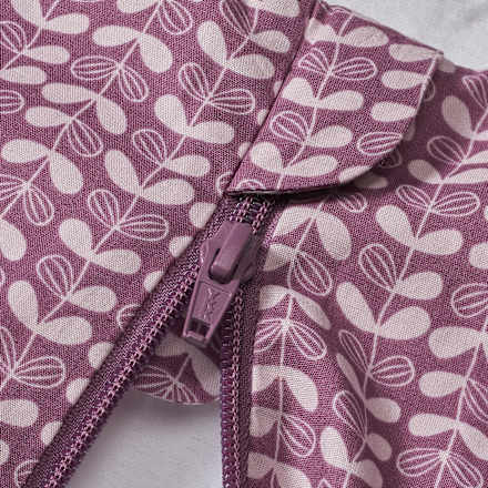 Schlafsack 1,5 TOG, mit Web-Muster, lila, 80 cm ALANA