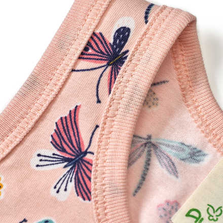 Body Ärmellos Pro Climate mit Schmetterling-Muster, rosa, Gr. 74/80 ALANA