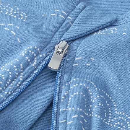 Schlafsack 1 TOG mit Regenbogen-Muster, blau, 90 cm ALANA