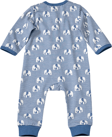 Schlafanzug mit Elefanten-Muster, blau, Gr. 74/80 ALANA