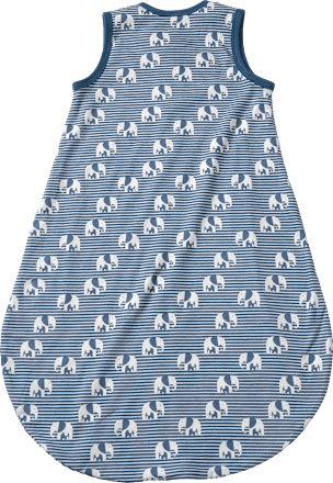 Schlafsack 1 TOG, mit Elefanten-Muster, blau, 70 cm ALANA